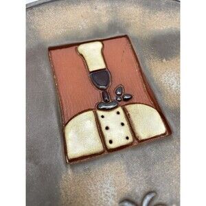 Renowned Cincinnati Chef Jean-Robert de Cavel Autographed Custom Made Plate